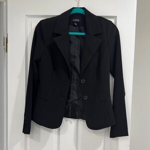 A. Byer Black Tailored Blazer Professional Suit Jacket